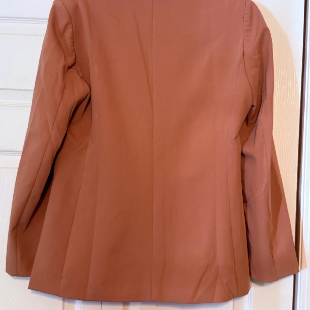 NWT - Nude Pink Slim Fit Blazer | One Button | Business Casual Jacket | Size M - Picture 7 of 7